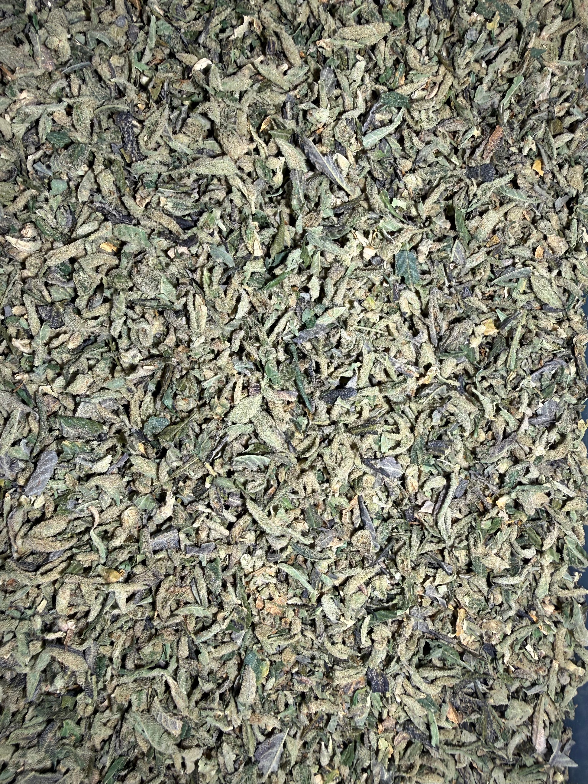 Vampire Slayer THCa shake by Stoney Baloney Hemp Co., potent indica hemp with 35.492% THCa, sweet and earthy flavor notes