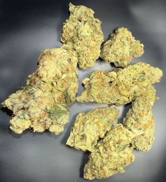 Maui Wowi THCa flower by Stoney Baloney Hemp Co., hybrid hemp with tropical, citrus, and fruity flavor notes